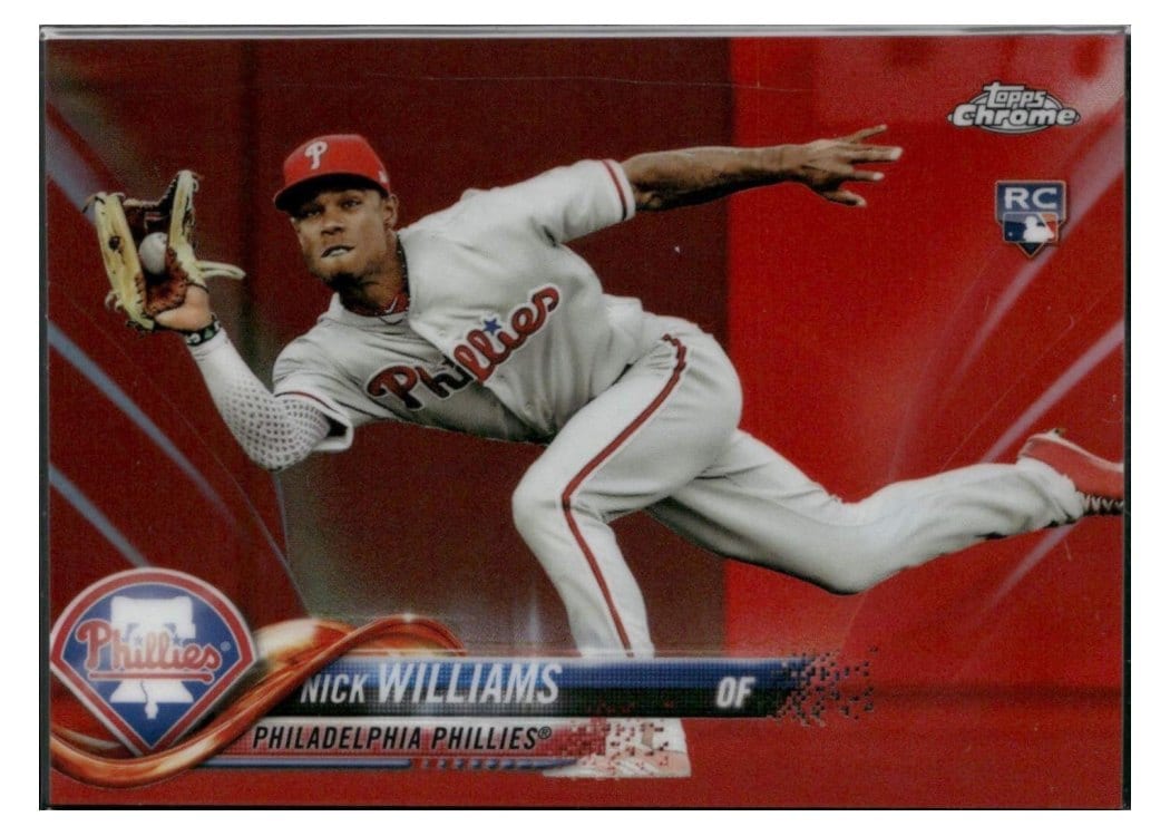 2018 Topps Chrome Base Set Nick Williams #147 card