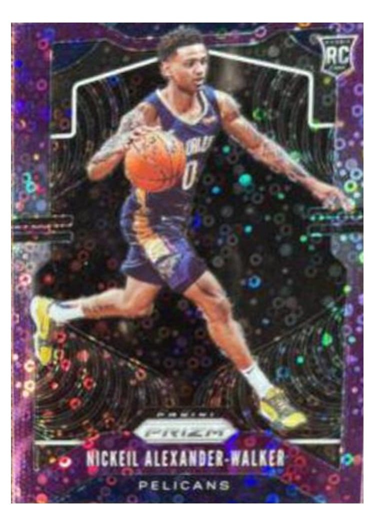 2019-20 Panini Prizm Base Set Nickeil Alexander-Walker Fast Break Prizm Purple #263 card