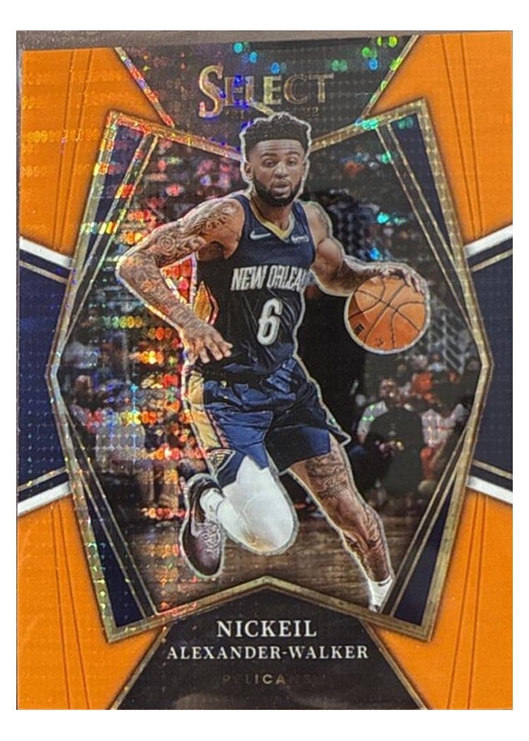 2021-22 Panini Select Base Set Nickeil Alexander-Walker Neon Orange Pulsar #197 card