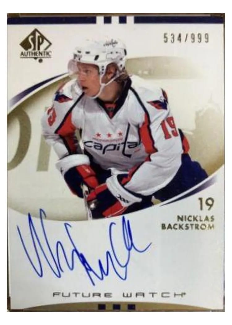 2007 SP Authentic Nicklas Backstrom #250 card