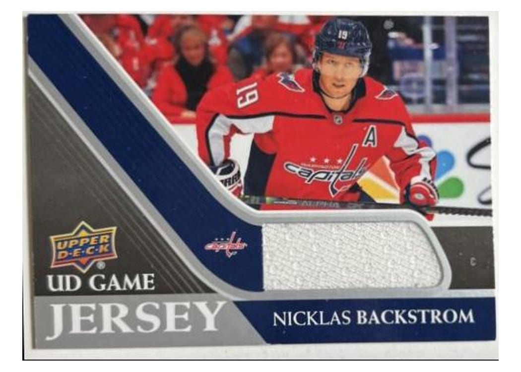 2020-21 Upper Deck UD Game Jersey Nicklas Backstrom #GJ-NB card