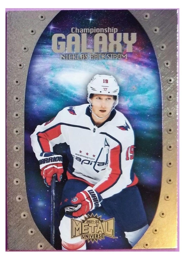 2021-22 SkyBox Metal Universe Championship Galaxy Nicklas Backstrom #CG-14 card