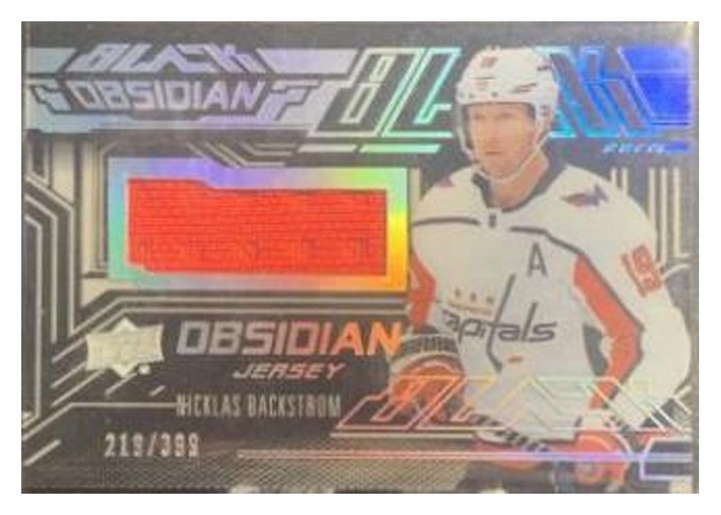 2022-23 SPx UD Black Obsidian Jerseys Nicklas Backstrom #OJ-NB card