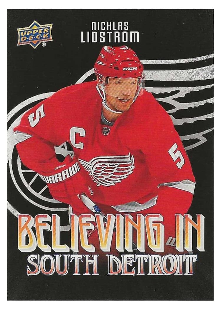 2025-26 Upper Deck Detroit Red Wings Centennial Believing in South Detroit Nicklas Lidstrom #BSD-4 card