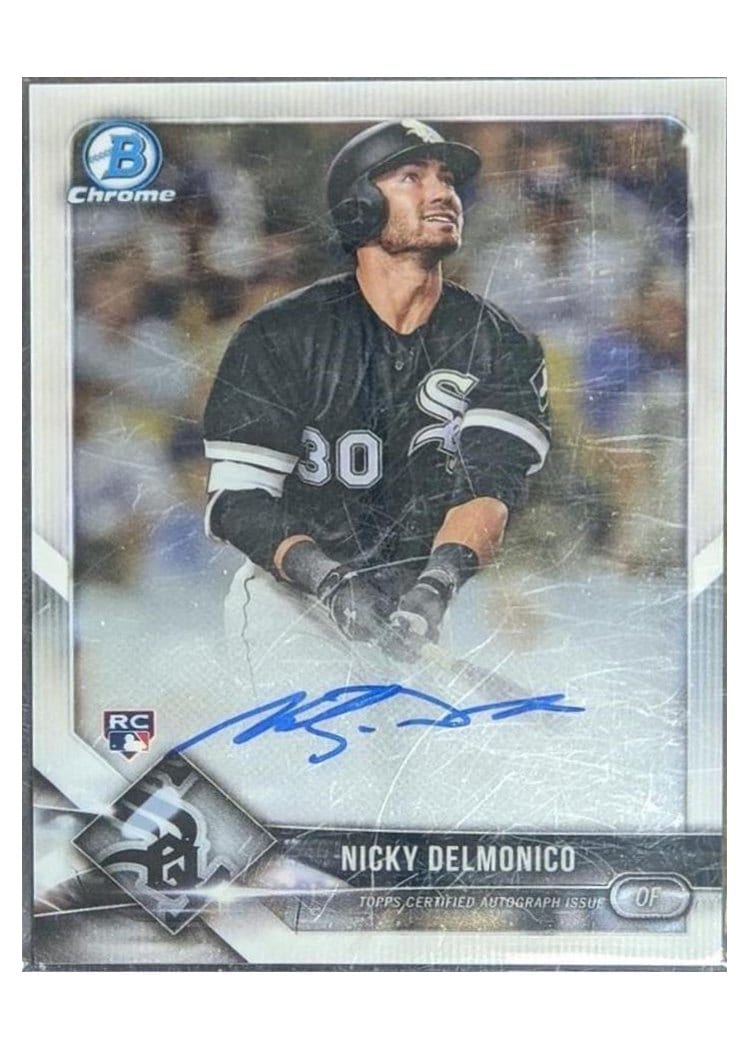 2018 Bowman Chrome Rookie Autographs Nicky Delmonico #CRA-ND card