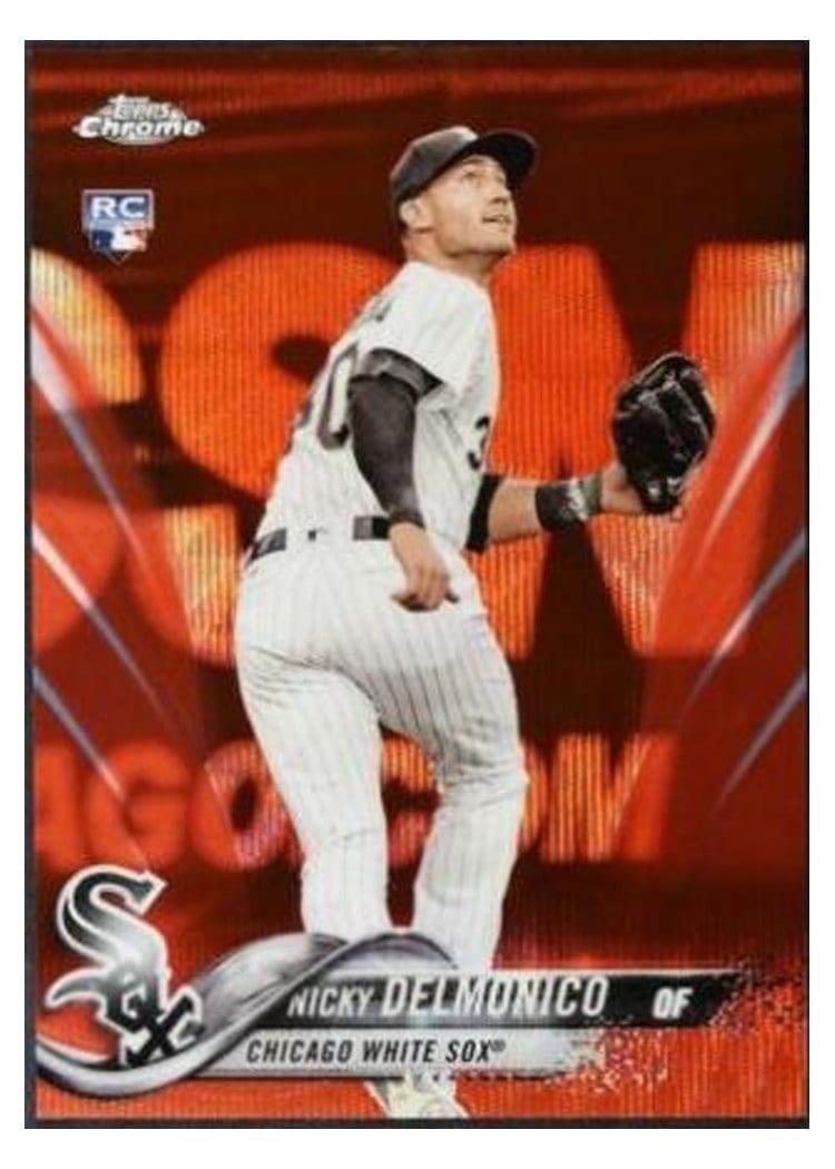 2018 Topps Chrome Base Set Nicky Delmonico #90 card
