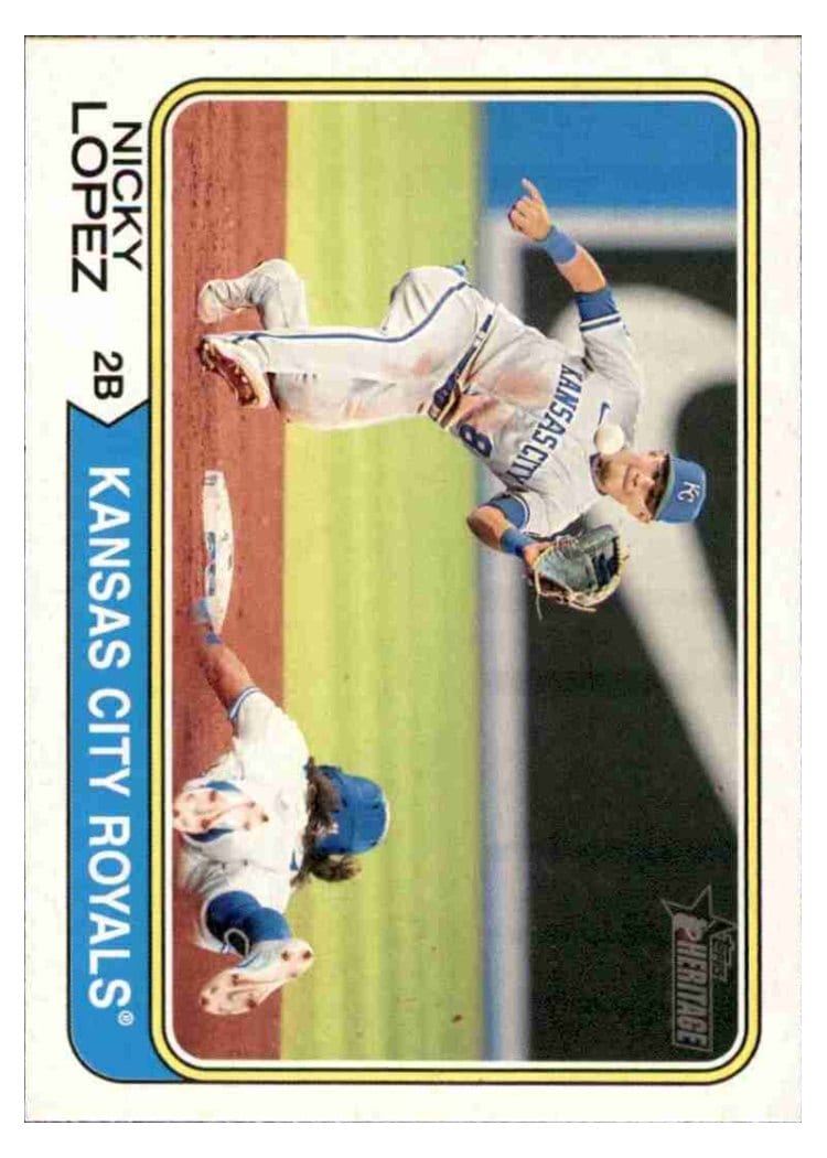 2023 Topps Heritage Base Set Nicky Lopez #236 card