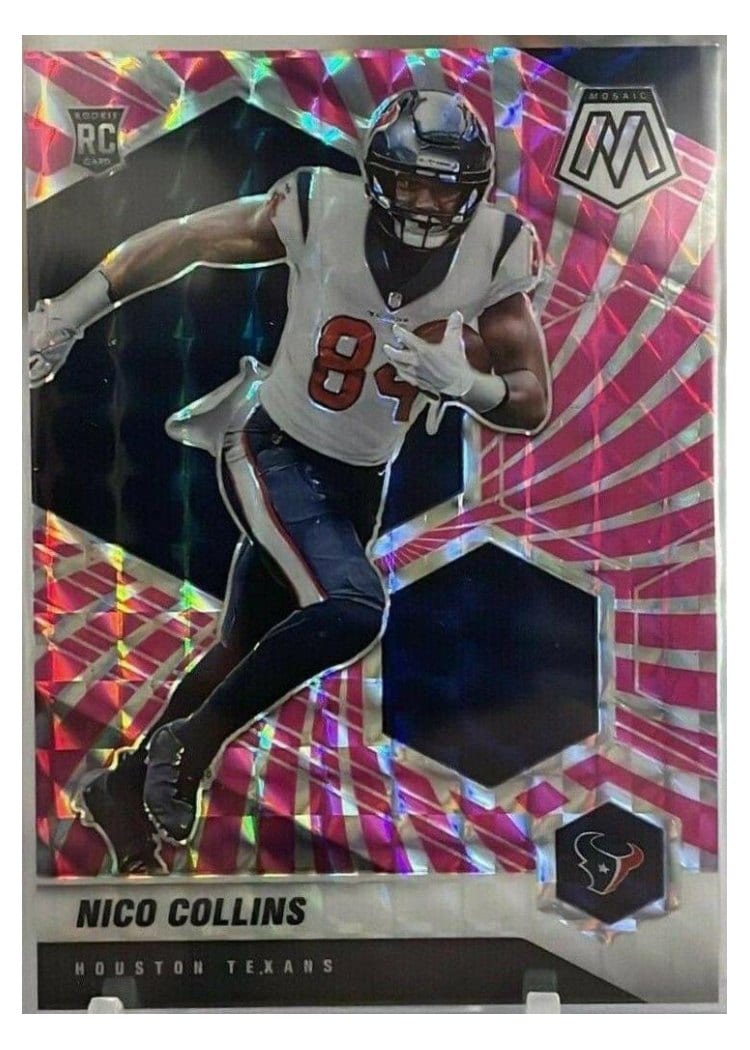 2021 Panini Mosaic Base Set Nico Collins #330 card