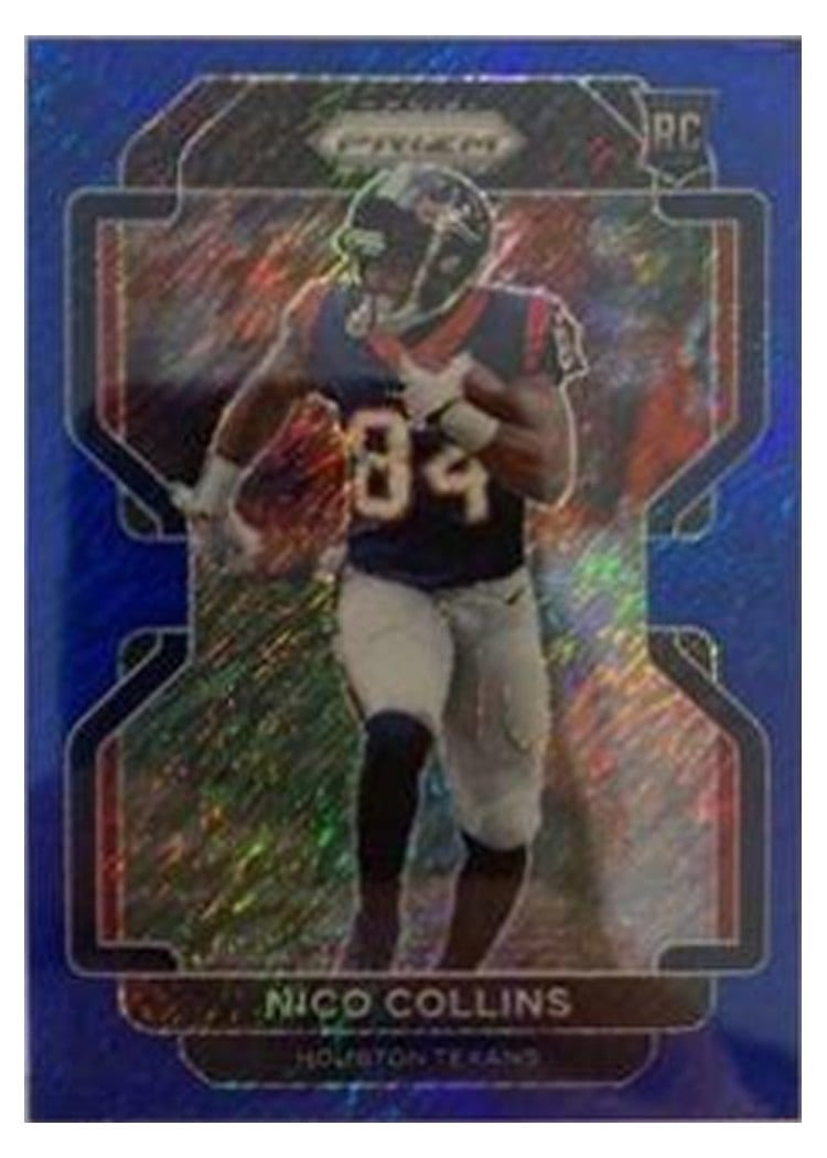2021 Panini Prizm Base Set Nico Collins #360 card