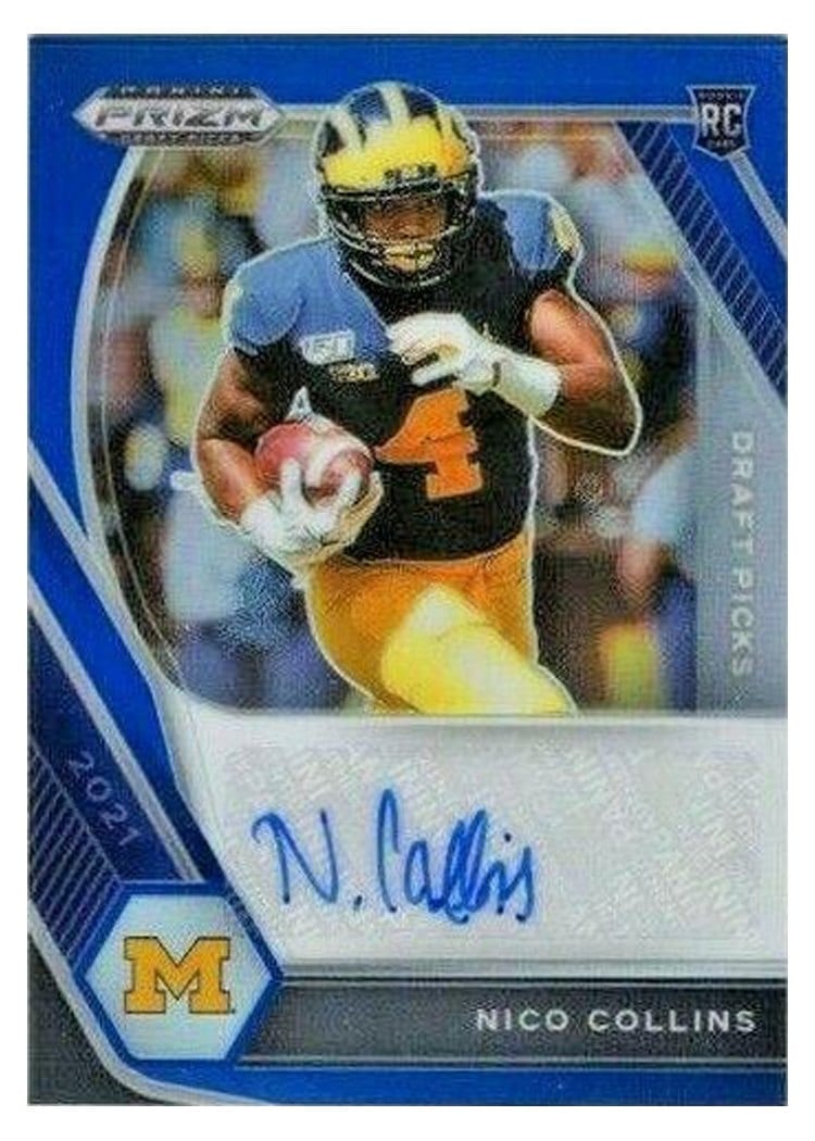 2021 Panini Prizm Base Set Nico Collins #360 card