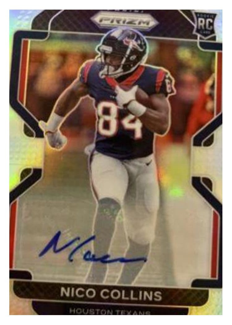 2021 Panini Prizm Base Set Nico Collins #360 card