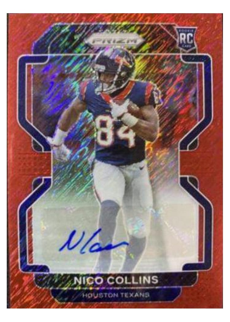 2021 Panini Prizm Base Set Nico Collins #360 card