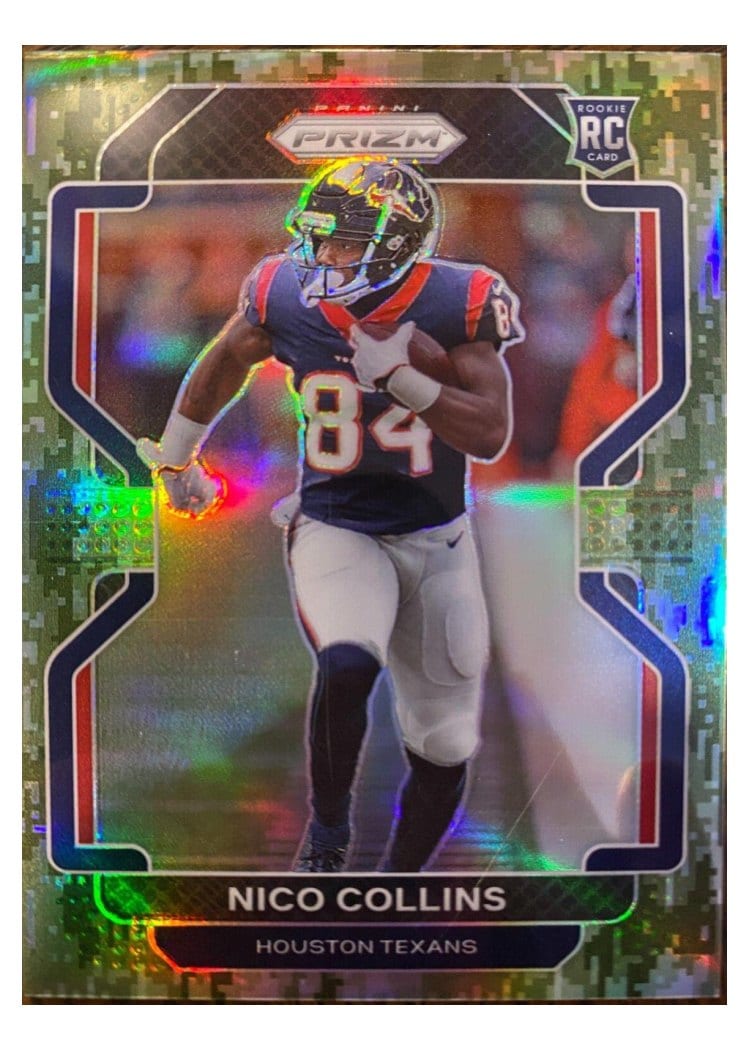 2021 Panini Prizm Base Set Nico Collins #360 card