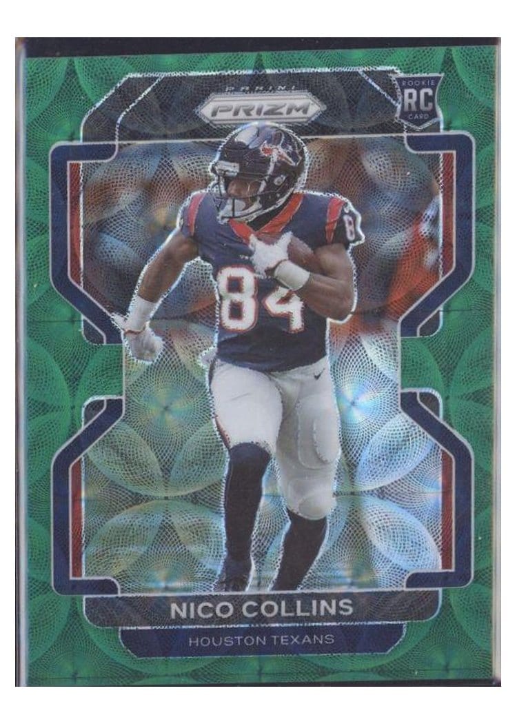 2021 Panini Prizm Base Set Nico Collins #360 card