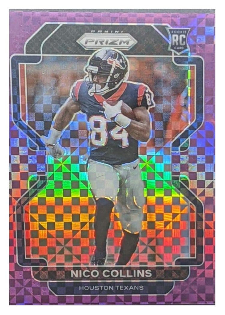 2021 Panini Prizm Base Set Nico Collins #360 card