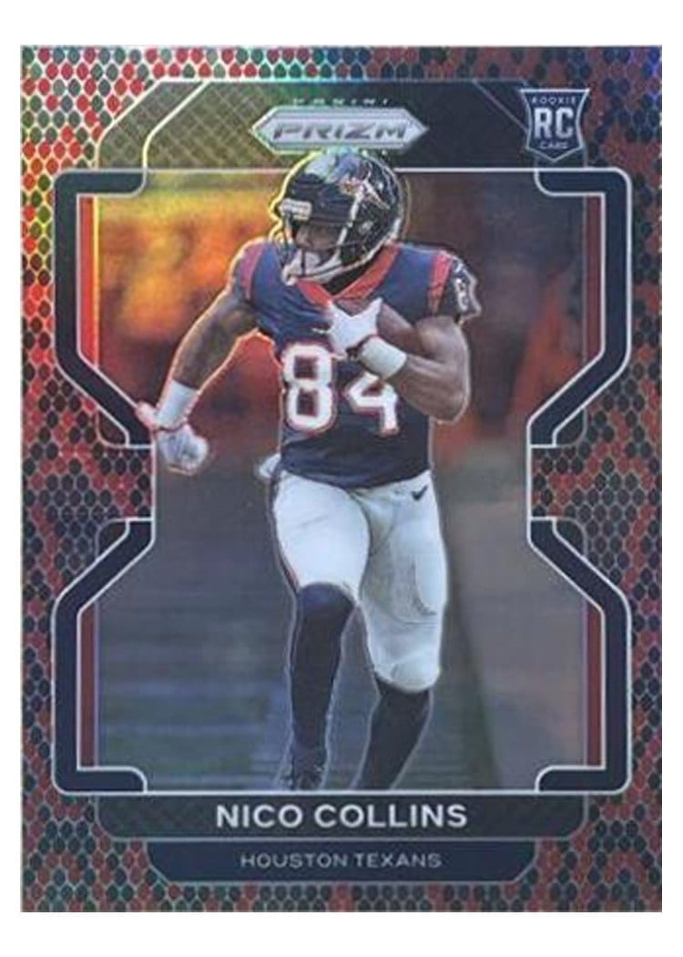 2021 Panini Prizm Base Set Nico Collins #360 card