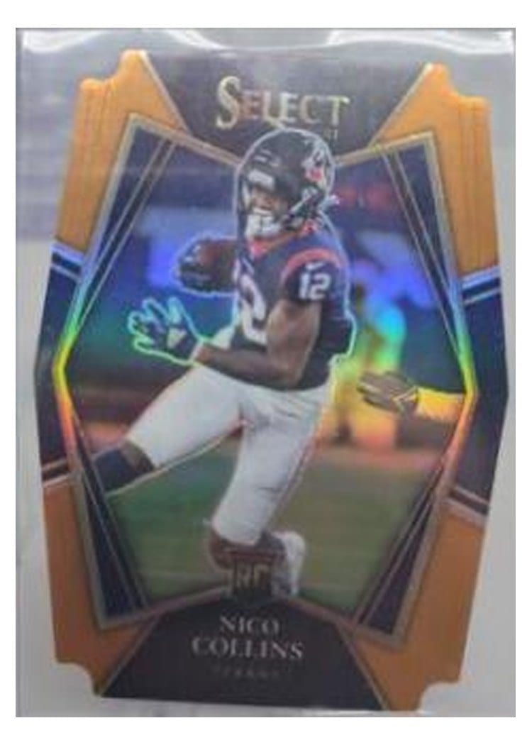 2021 Panini Select Base Set Nico Collins #169 card