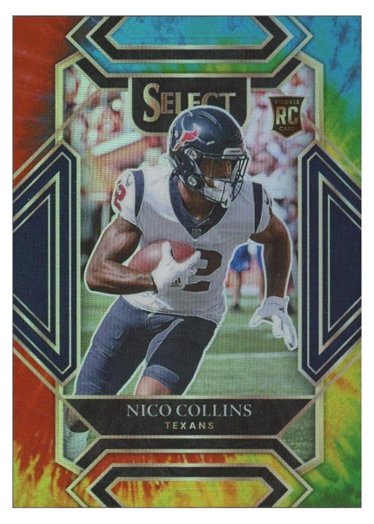 2021 Panini Select Base Set Nico Collins Tie Dye #269 card