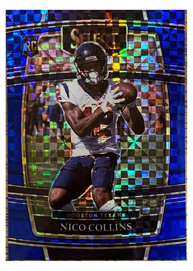 2021 Panini Select Base Set Nico Collins Blue #69 card