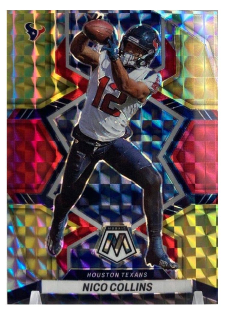 2022 Panini Mosaic Base Set Nico Collins #78 card