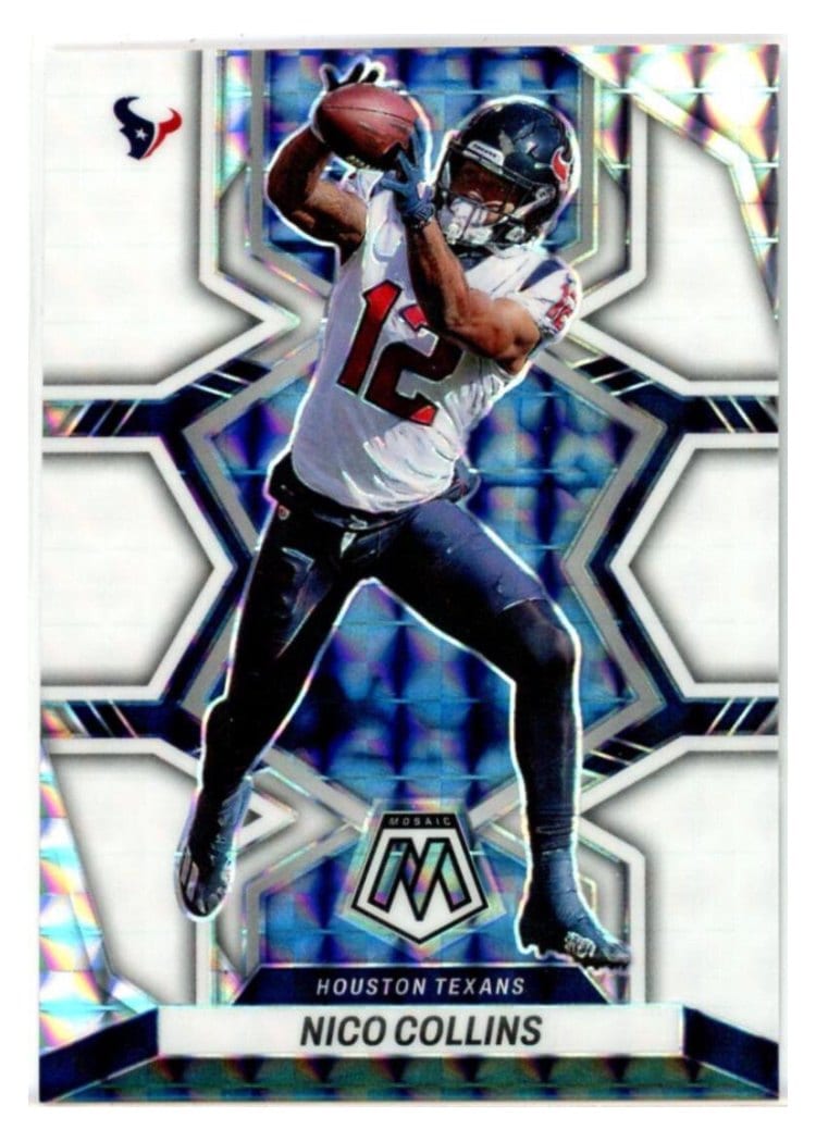 2022 Panini Mosaic Base Set Nico Collins #78 card