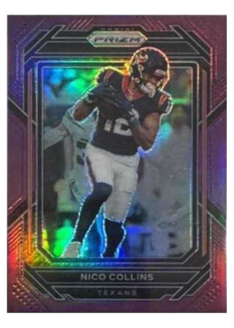 2022 Panini Prizm Base Set Nico Collins #117 card