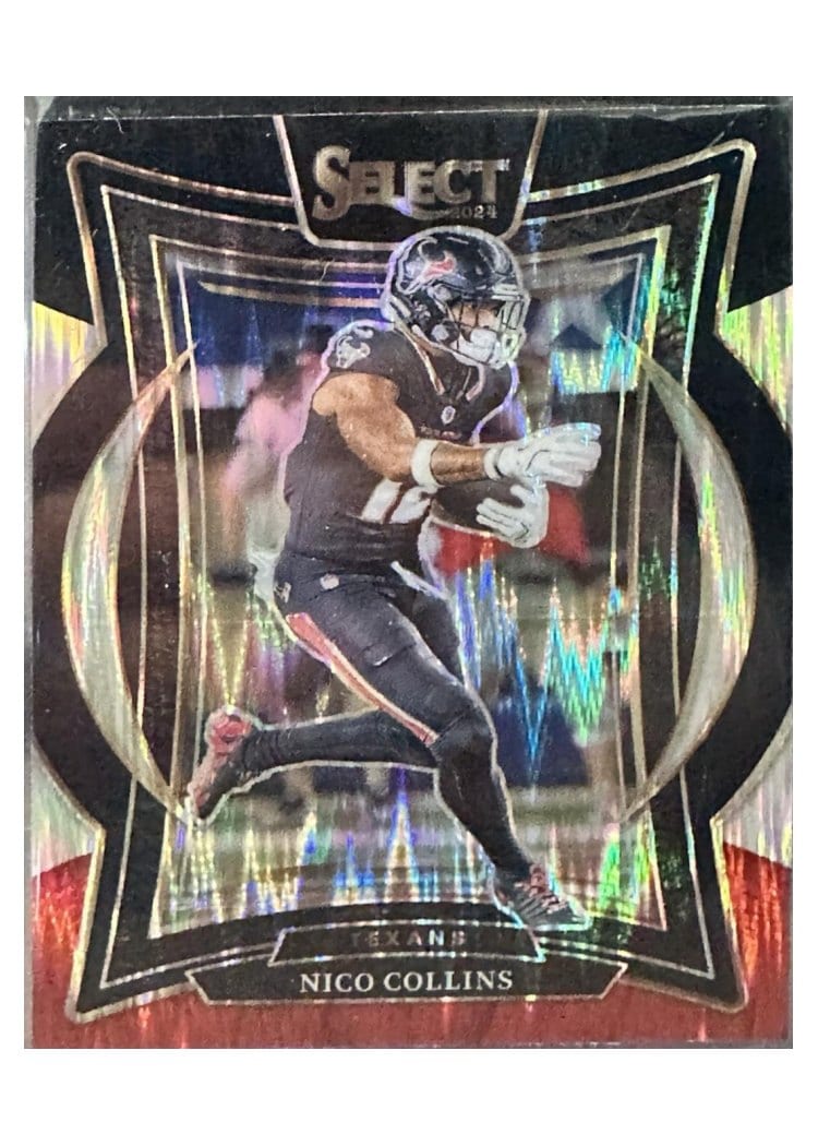 2024 Panini Select Base Set Nico Collins Black Prizm #86 card