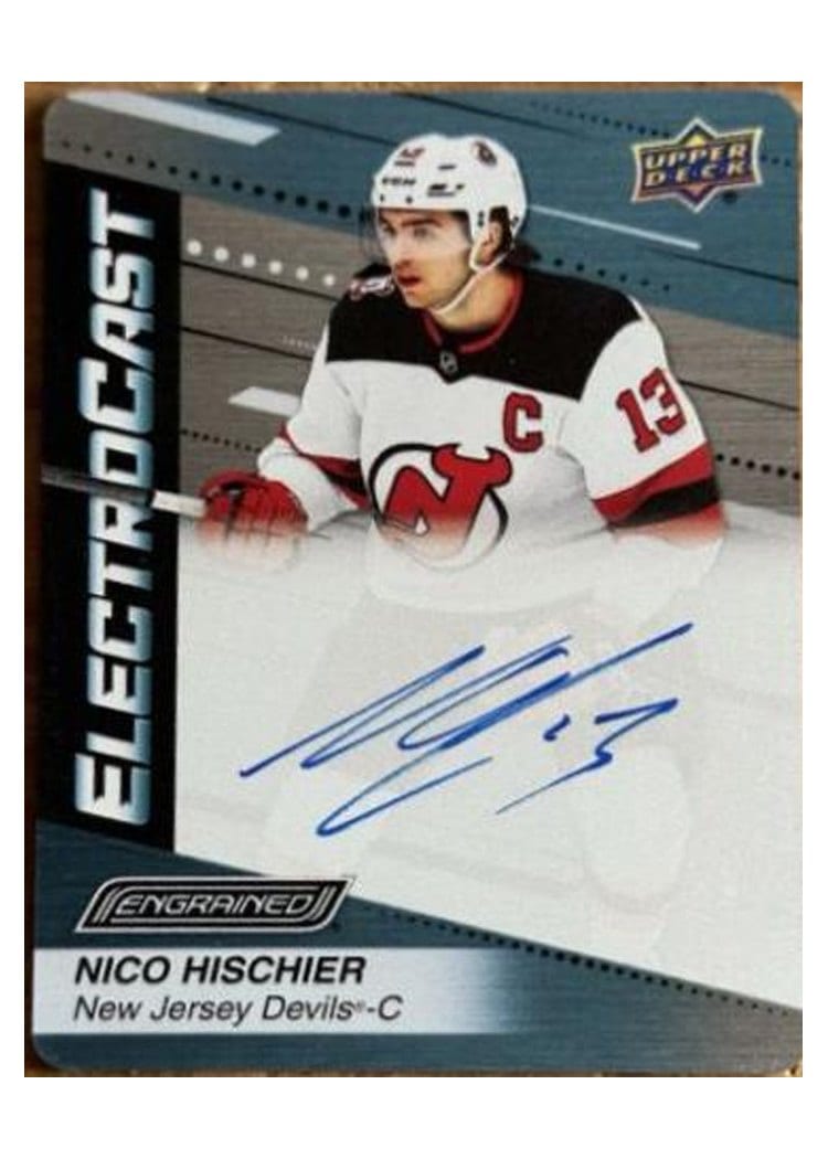 2023-24 Upper Deck Engrained ElectroCast Metal Nico Hischier #EC-36 card