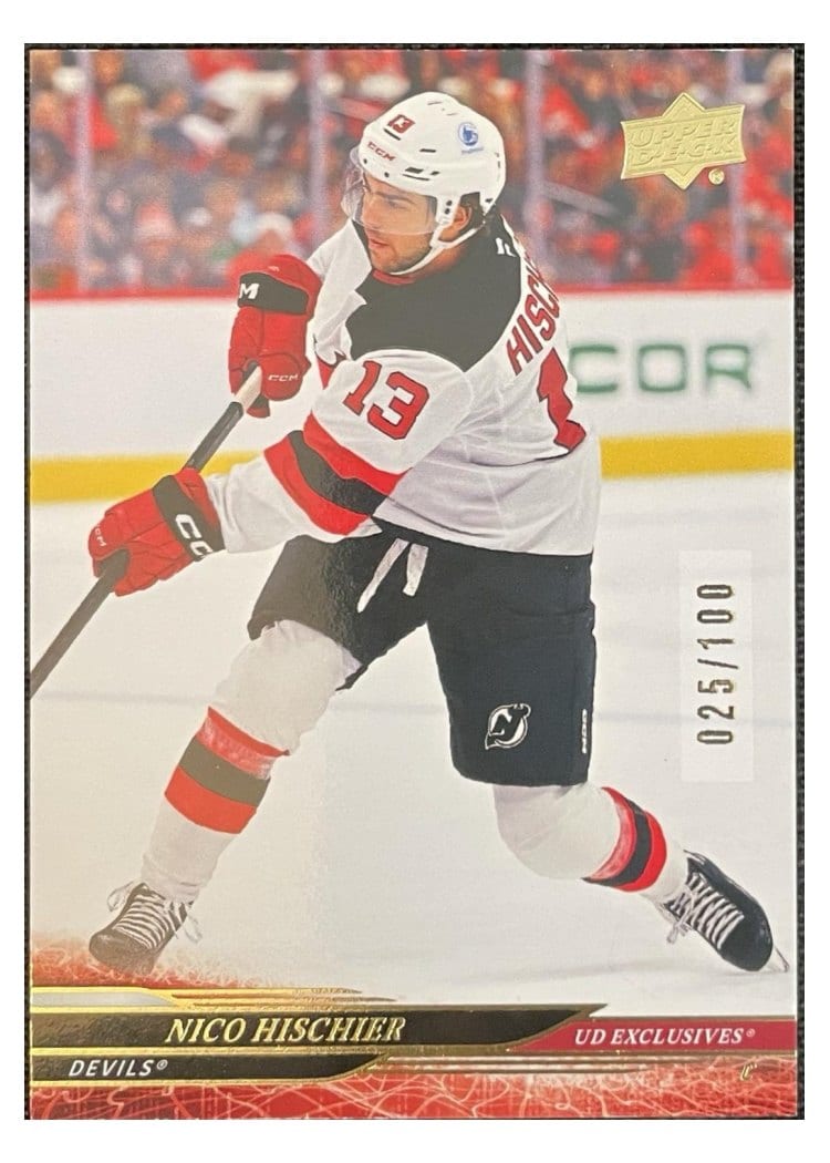 2024-25 Upper Deck Base Set Nico Hischier #581 card