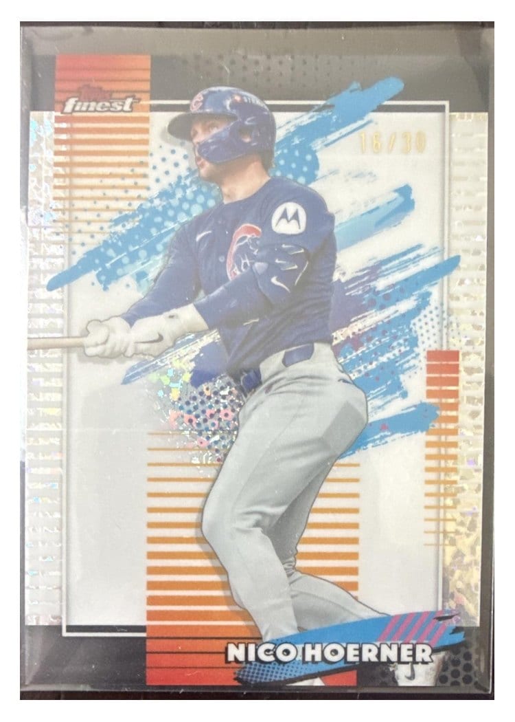 2026 Topps Finest Nico Hoerner White Refractor #106 card