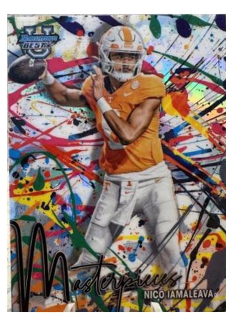 2024 Bowman University Best Bowman Masterpieces Set Nico Iamaleava #BM-12 card