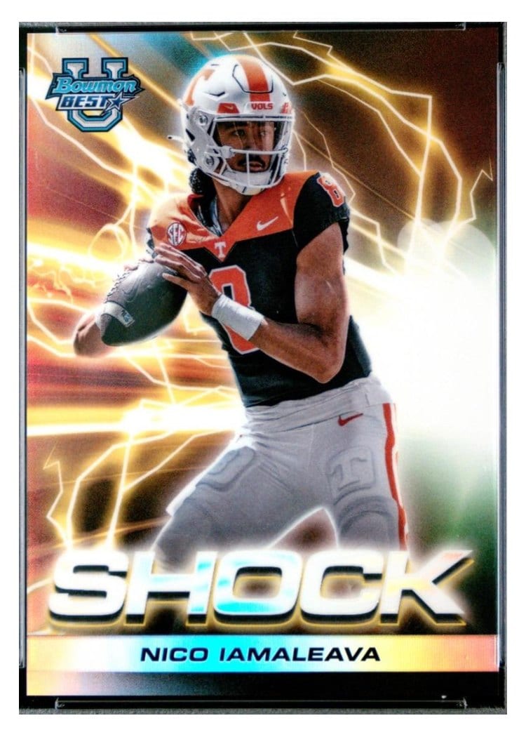 2024 Bowman University Best Shock & Awe Set Nico Iamaleava #SA-2 card