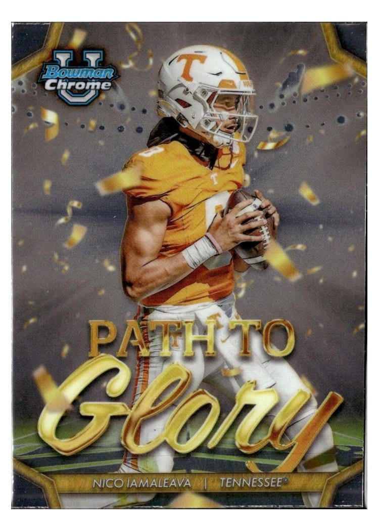 2024 Bowman University Chrome Path to Glory Set Nico Iamaleava #PG-3 card