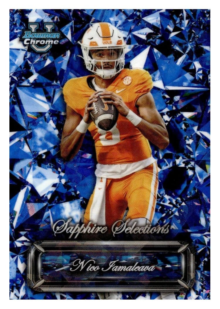 2024 Bowman University Chrome Sapphire Sapphire Selections Set Nico Iamaleava #SS-11 card