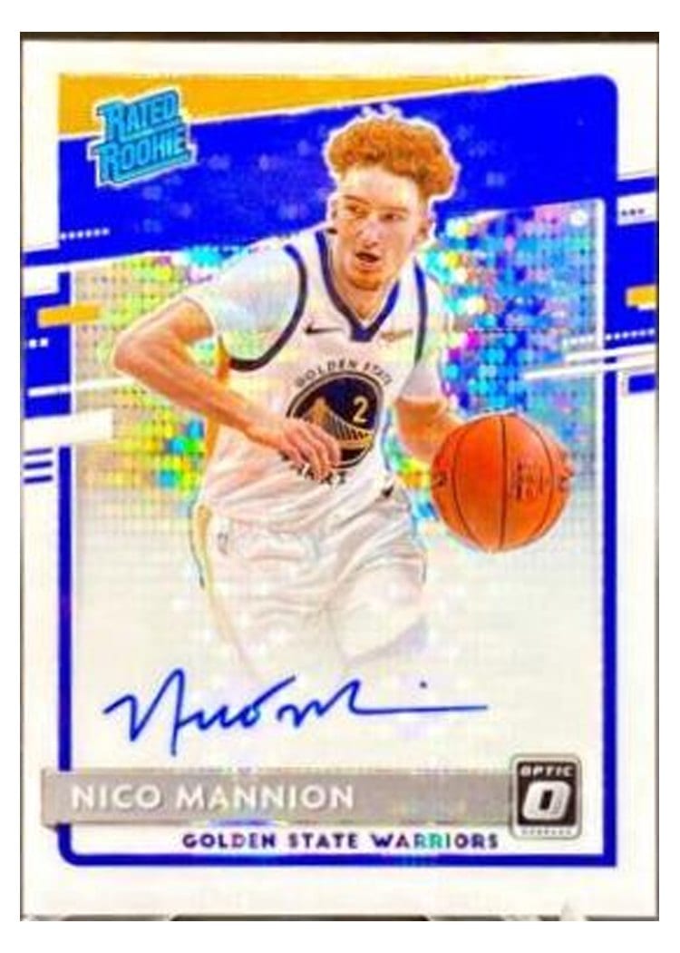 2020-21 Donruss Optic Base Set Nico Mannion #190 card