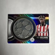 2025-26 Topps UEFA Club Competitions Starball Commemorative Relics Nico Williams #SCR-NW card