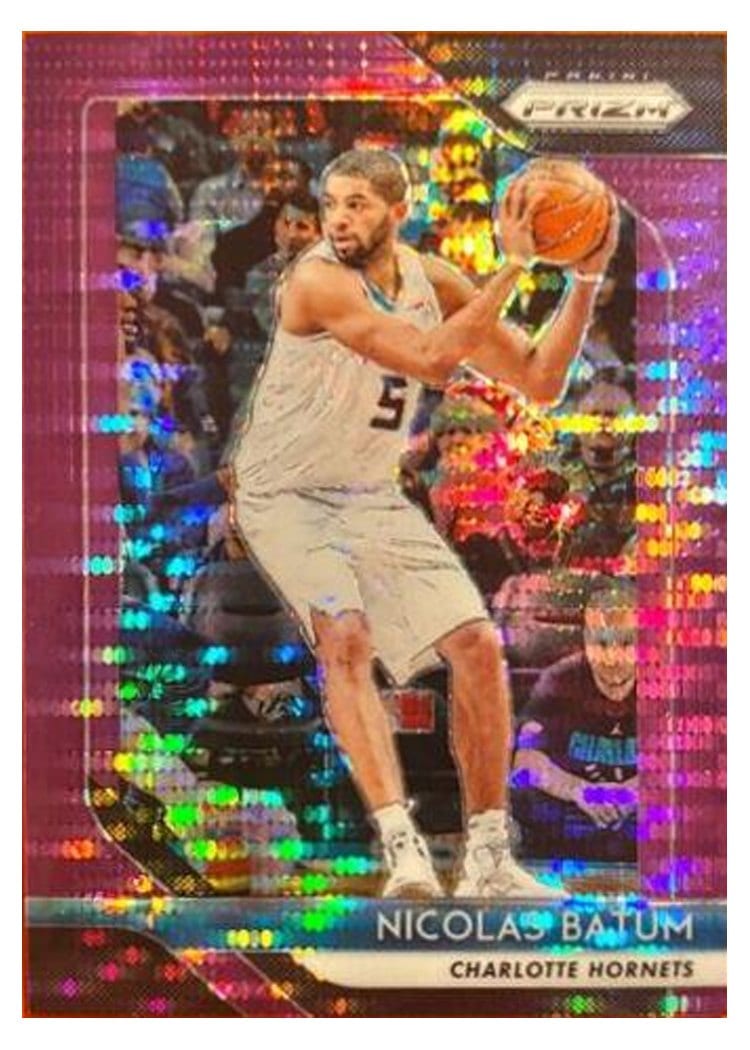 2018-19 Panini Prizm Base Set Nicolas Batum Purple Prizm #20 card