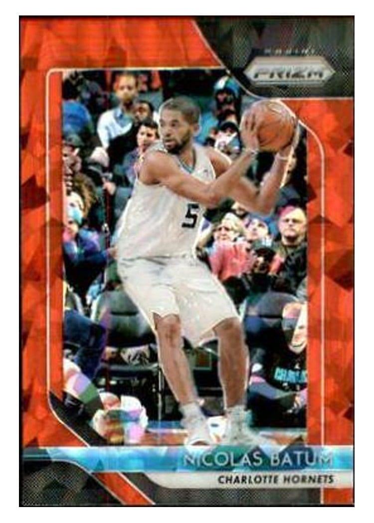 2018-19 Panini Prizm Base Set Nicolas Batum Red Ice Prizm #20 card