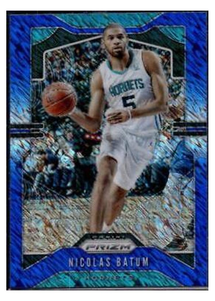 2019-20 Panini Prizm Base Set Nicolas Batum Blue Shimmer Prizm #57 card