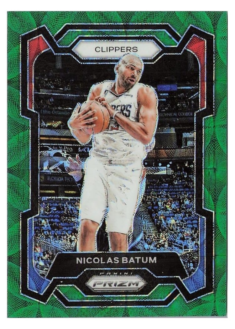 2023-24 Panini Prizm Base Set Nicolas Batum Choice Green #262 card