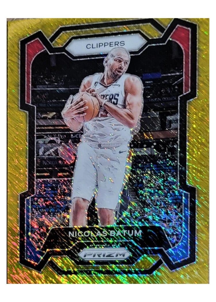 2023-24 Panini Prizm Base Set Nicolas Batum Gold Shimmer #262 card