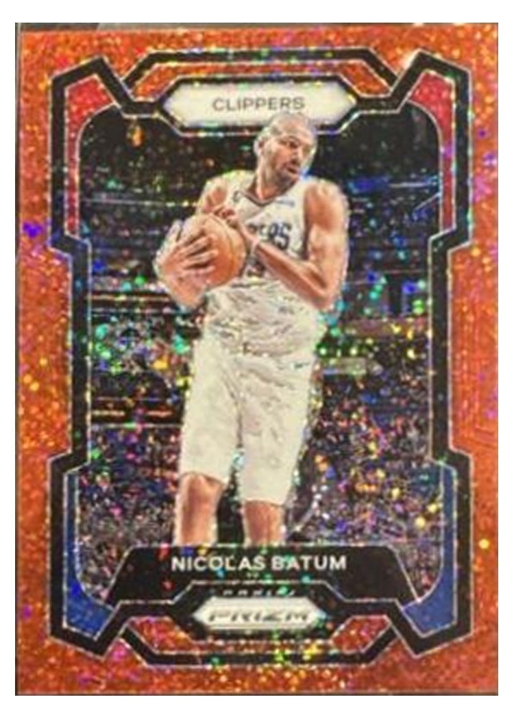 2023-24 Panini Prizm Base Set Nicolas Batum Red Sparkle #262 card