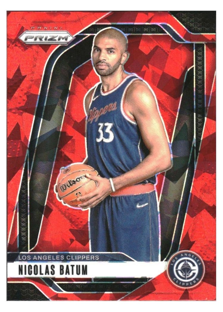 2024-25 Panini Prizm Base Set Nicolas Batum Red Ice #177 card