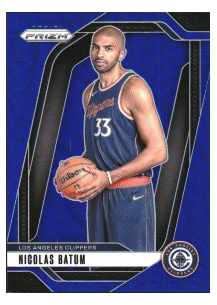 2024-25 Panini Prizm Base Set Nicolas Batum Blue #177 card