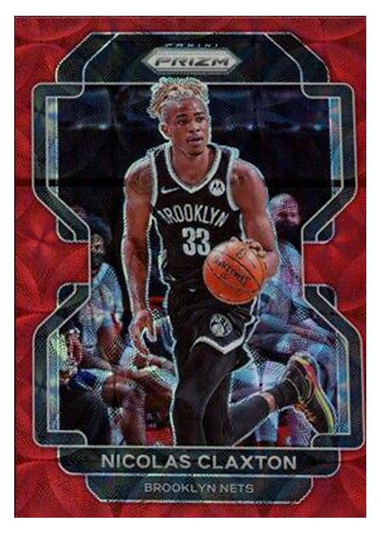 2021-22 Panini Prizm Base Set Nicolas Claxton #38 card