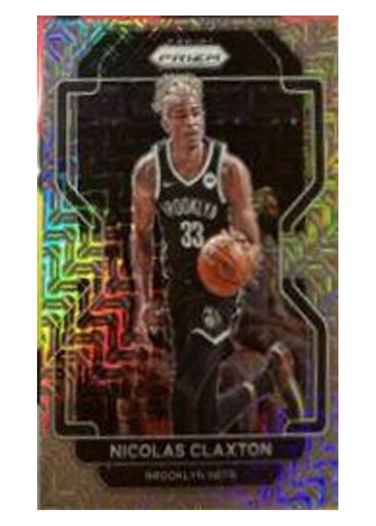 2021-22 Panini Prizm Base Set Nicolas Claxton #38 card