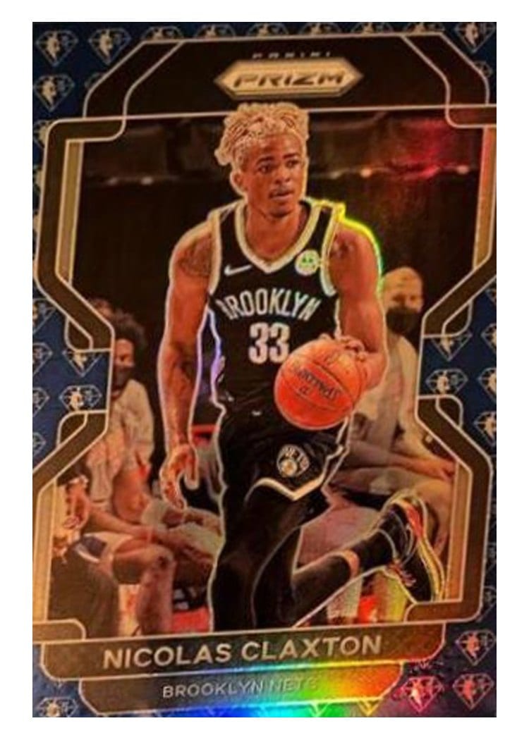 2021-22 Panini Prizm Base Set Nicolas Claxton #38 card