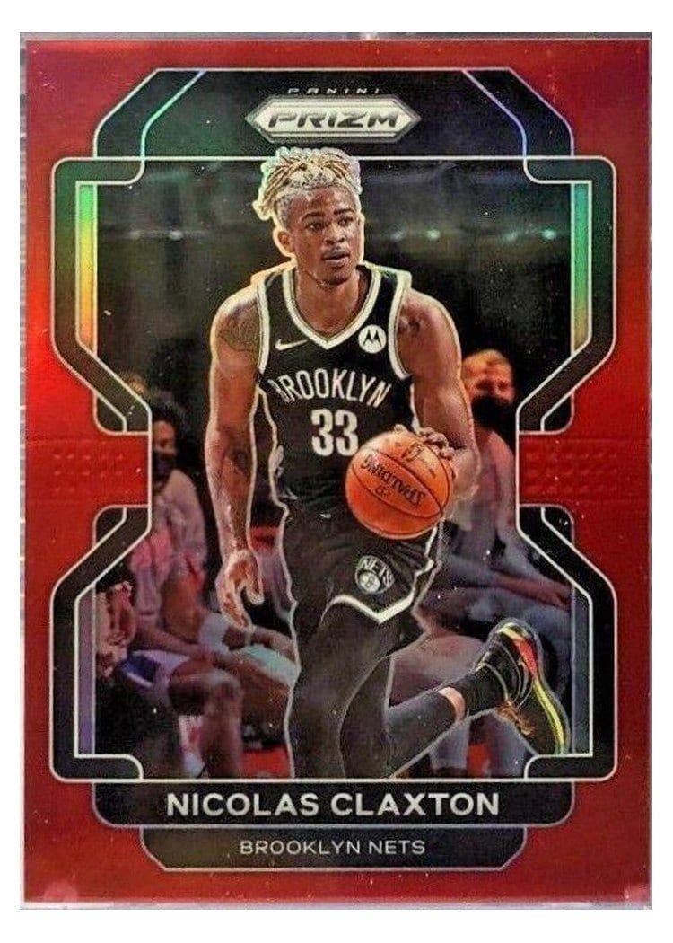 2021-22 Panini Prizm Base Set Nicolas Claxton #38 card
