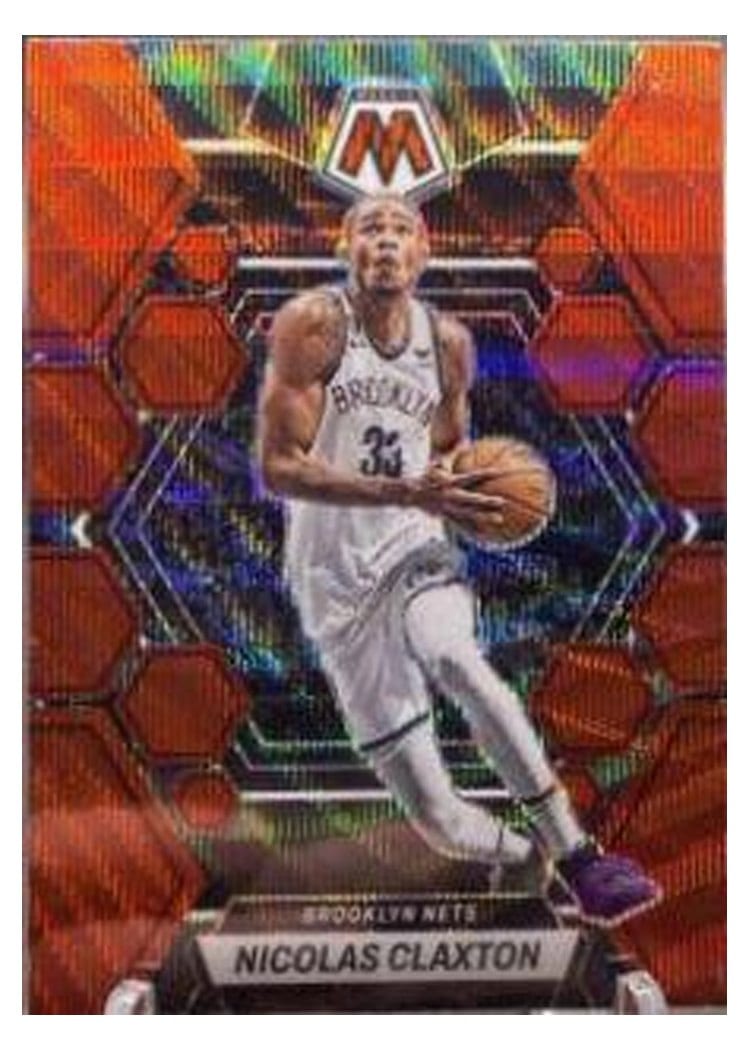 2022-23 Panini Mosaic Base Set Nicolas Claxton Red Wave #47 card