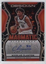2024-25 Panini Obsidian Magmatic Signatures Nicolas Claxton #MS-CLX card